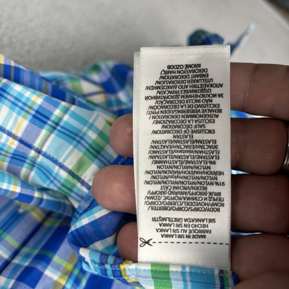 Polo Ralph Lauren Shirt Mens Medium Classic Fit RL Untucked Multi Color Plaid